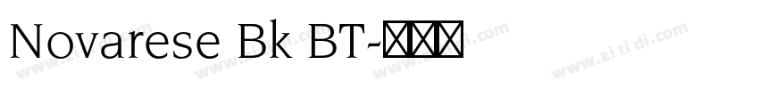 Novarese Bk BT字体转换